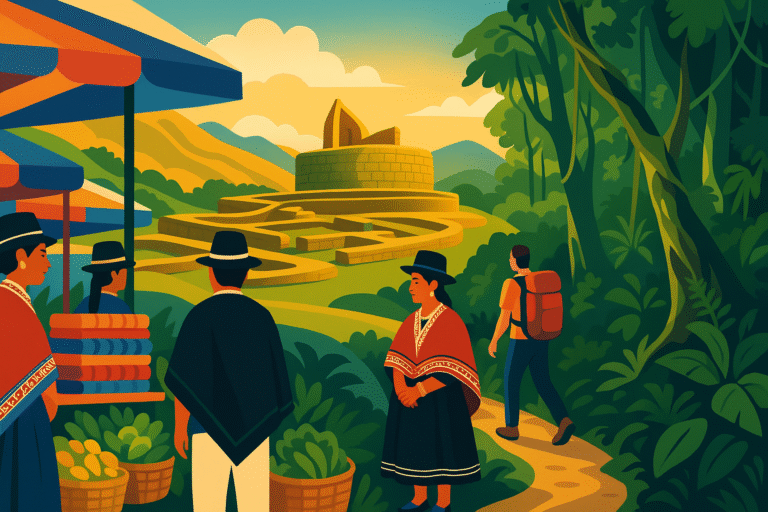 partez à la découverte du sud de l’équateur depuis loja : vivez une immersion authentique au marché coloré de saraguro, explorez les impressionnantes ruines d’ingapirca et aventurez-vous dans les randonnées passionnantes de la jungle de podocarpus.
