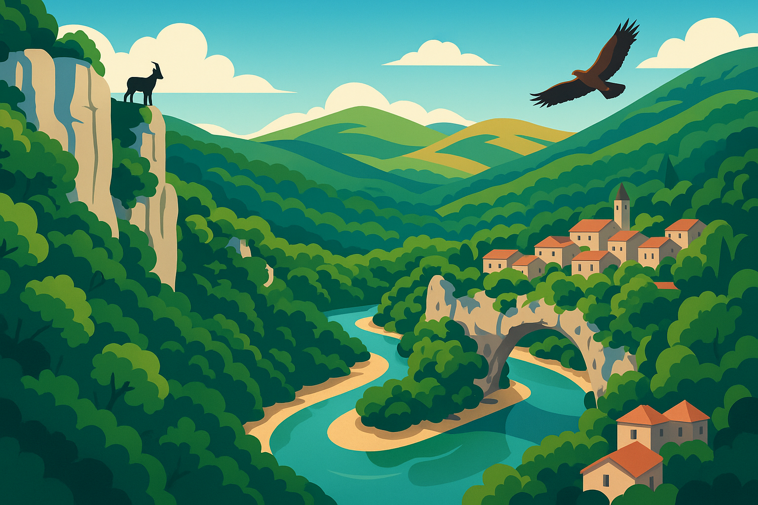 partez à la découverte de l'ardèche : explorez ses lieux incontournables et apprenez un fait fascinant sur cette magnifique région.