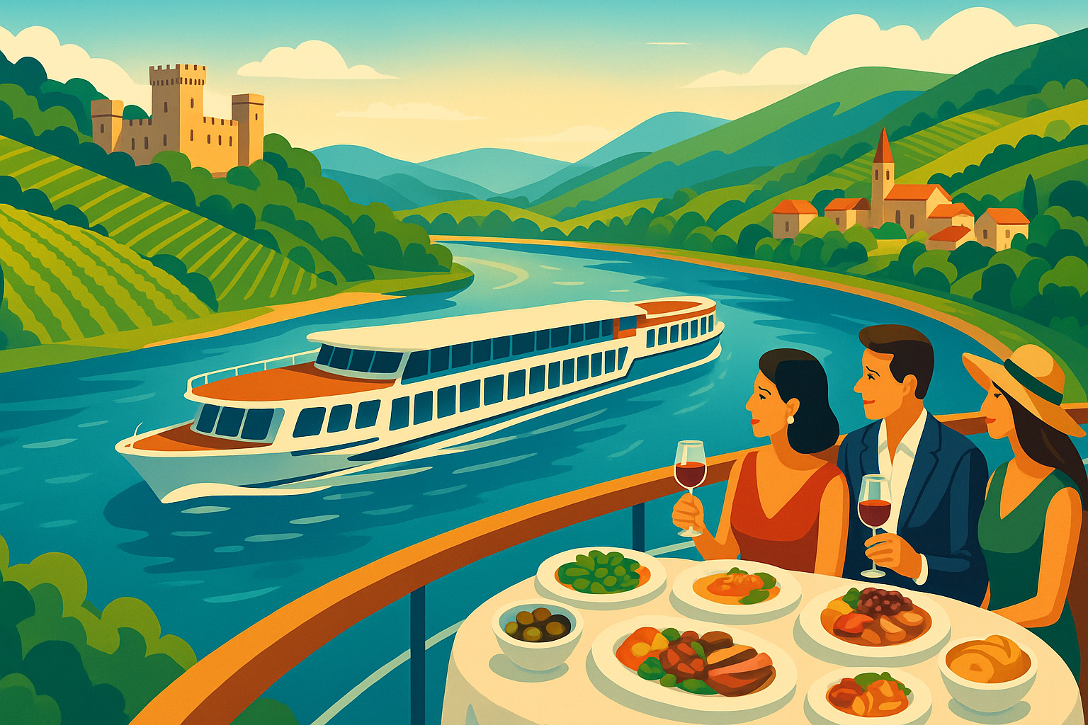 embarquez pour une croisière gourmande sur le rhône, découvrez les saveurs locales et dégustez les meilleurs vins entre avignon et lyon, pour une expérience culinaire et œnologique unique.