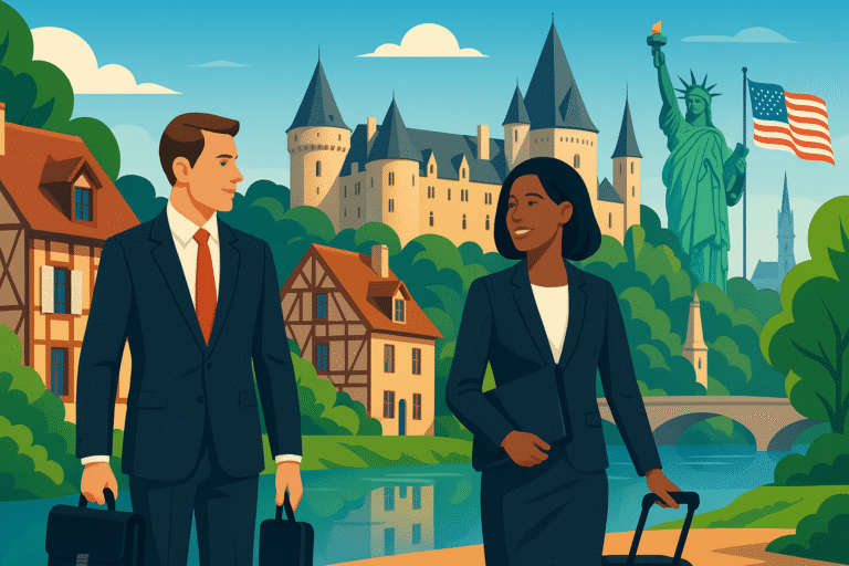 découvrez comment des cadres américains en voyage d'affaires explorent l'histoire américano-française de châteauroux, alliant affaires et immersion culturelle.