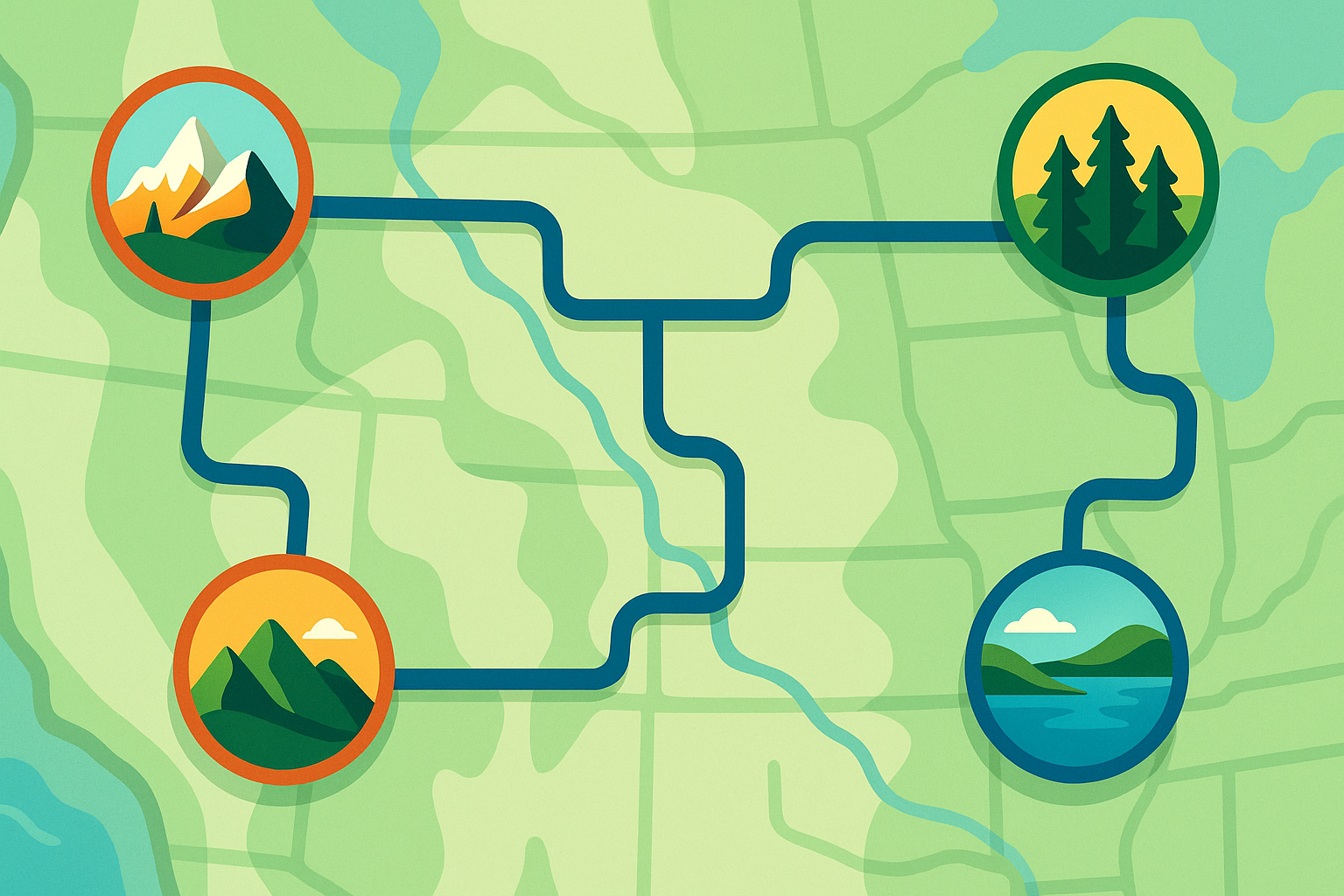 découvrez l'itinéraire optimisé pour relier rapidement les parcs nationaux d'amérique, en suivant la route la plus courte pour un voyage efficace et inoubliable.