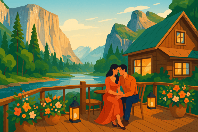 découvrez le lodge romantique au cœur du parc national de yosemite, une escapade idyllique prisée par les couples en quête de nature, confort et moments inoubliables.