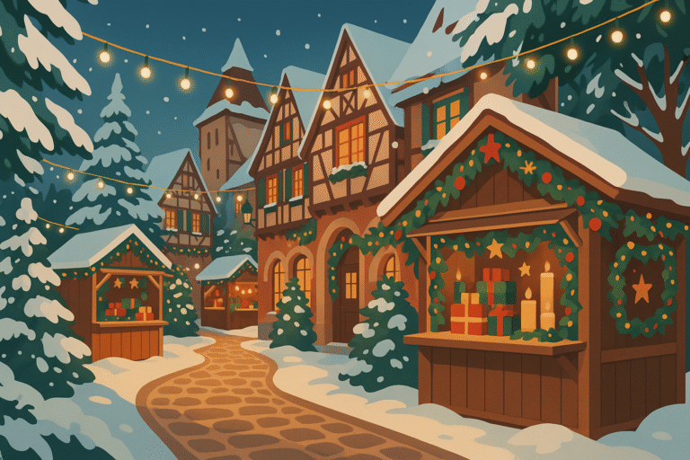 explorez des marchés de noël alternatifs et authentiques près de colmar et strasbourg pour une expérience festive loin de la foule.