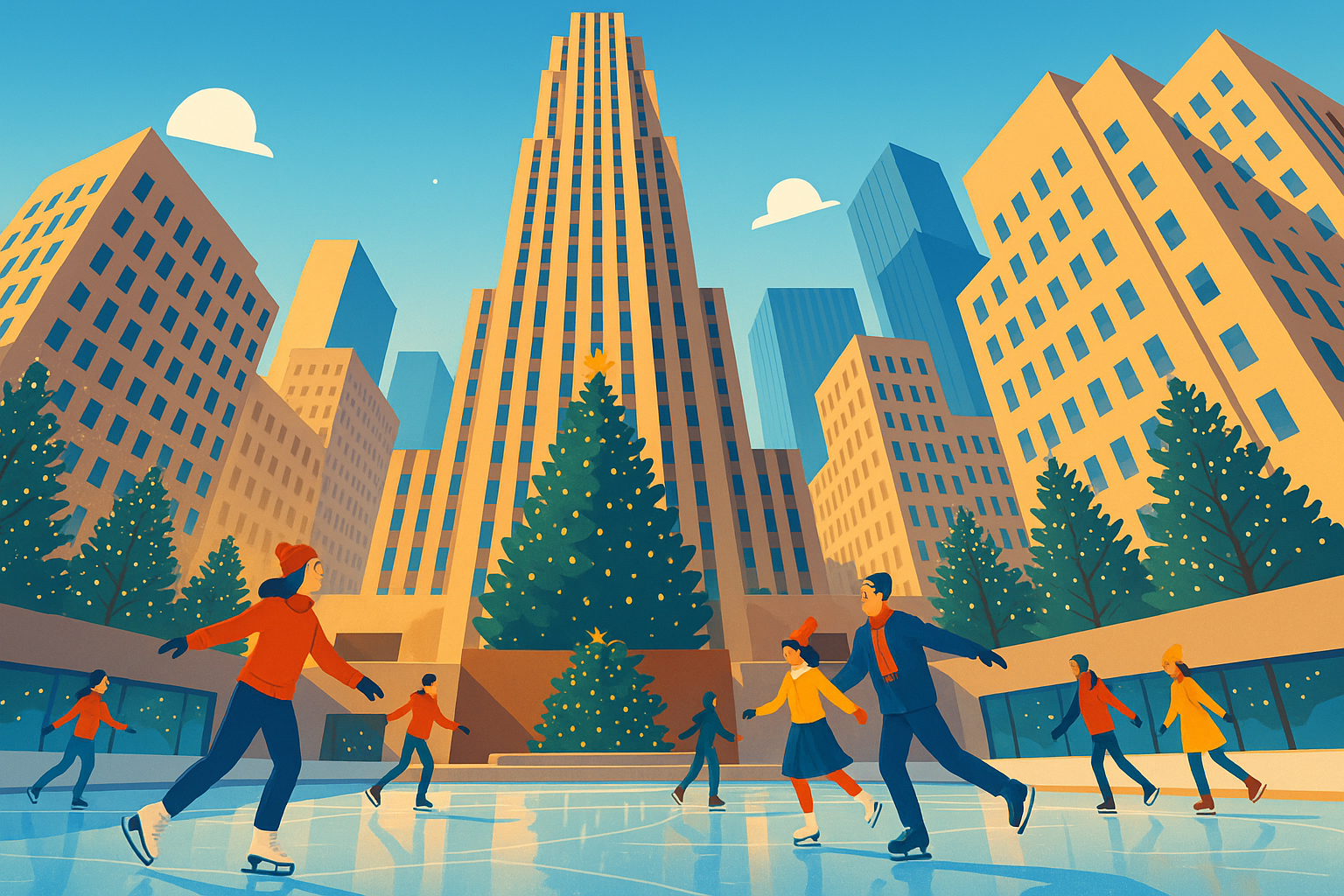 découvrez les secrets et l'histoire fascinante de la patinoire hivernale du rockefeller center, une icône légendaire au cœur de new york.
