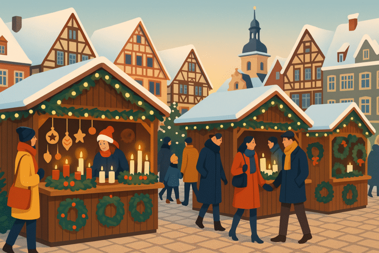 explorez les plus beaux marchés de noël en allemagne et plongez dans les traditions de noël authentiques, entre lumières féériques, artisanat local et délices gourmands.