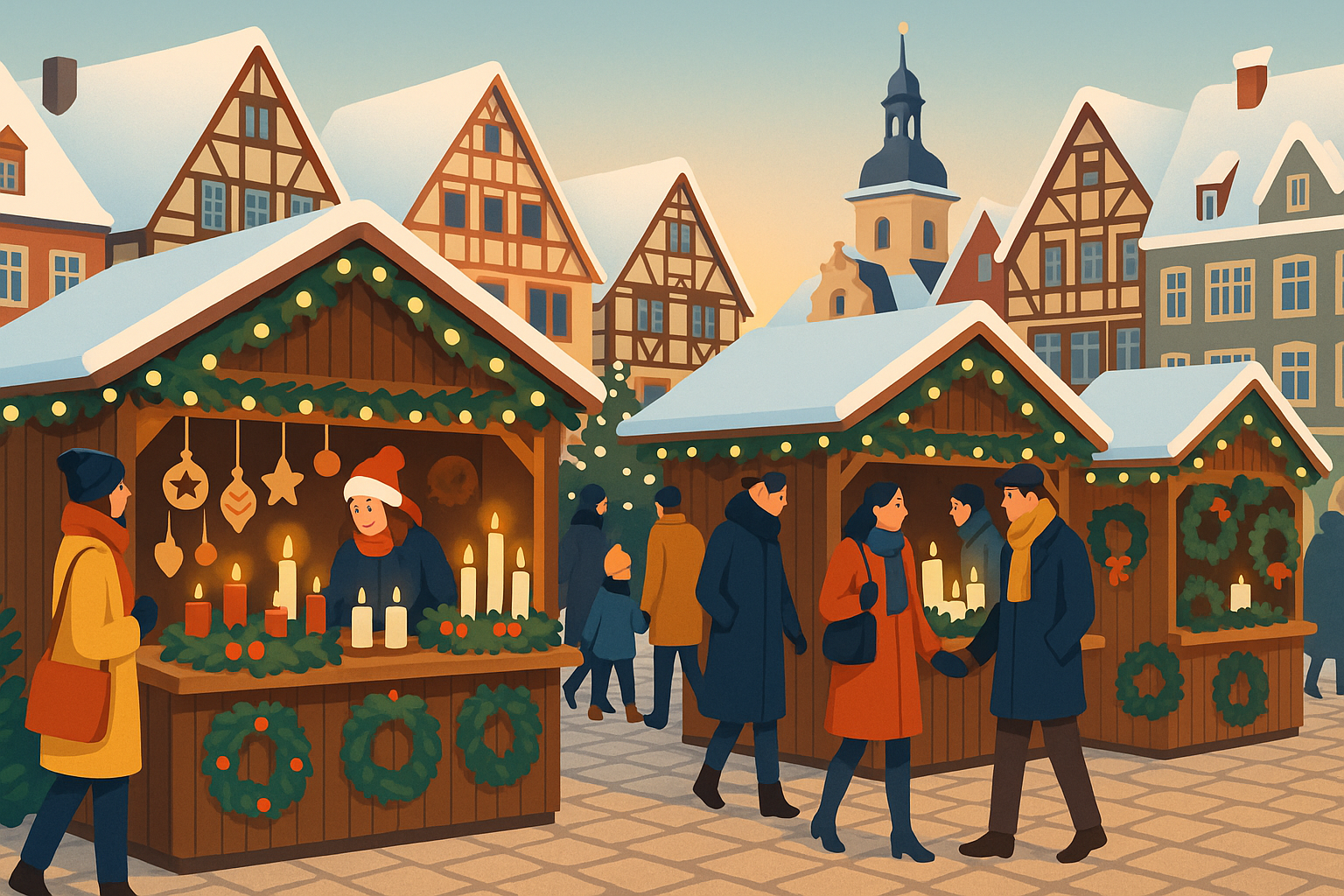 explorez les plus beaux marchés de noël en allemagne et plongez dans les traditions de noël authentiques, entre lumières féériques, artisanat local et délices gourmands.