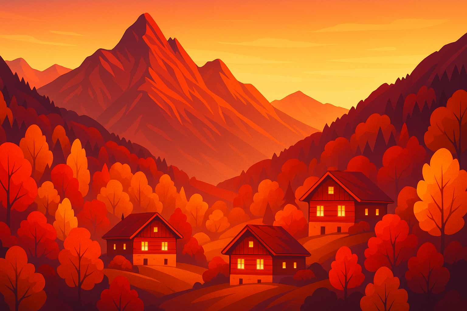 plongez dans la magie avec un spectacle flamboyant au hameau des pyrénées, illuminé de rouge et d'or, du 15 au 25 octobre. un événement féérique à ne pas manquer !