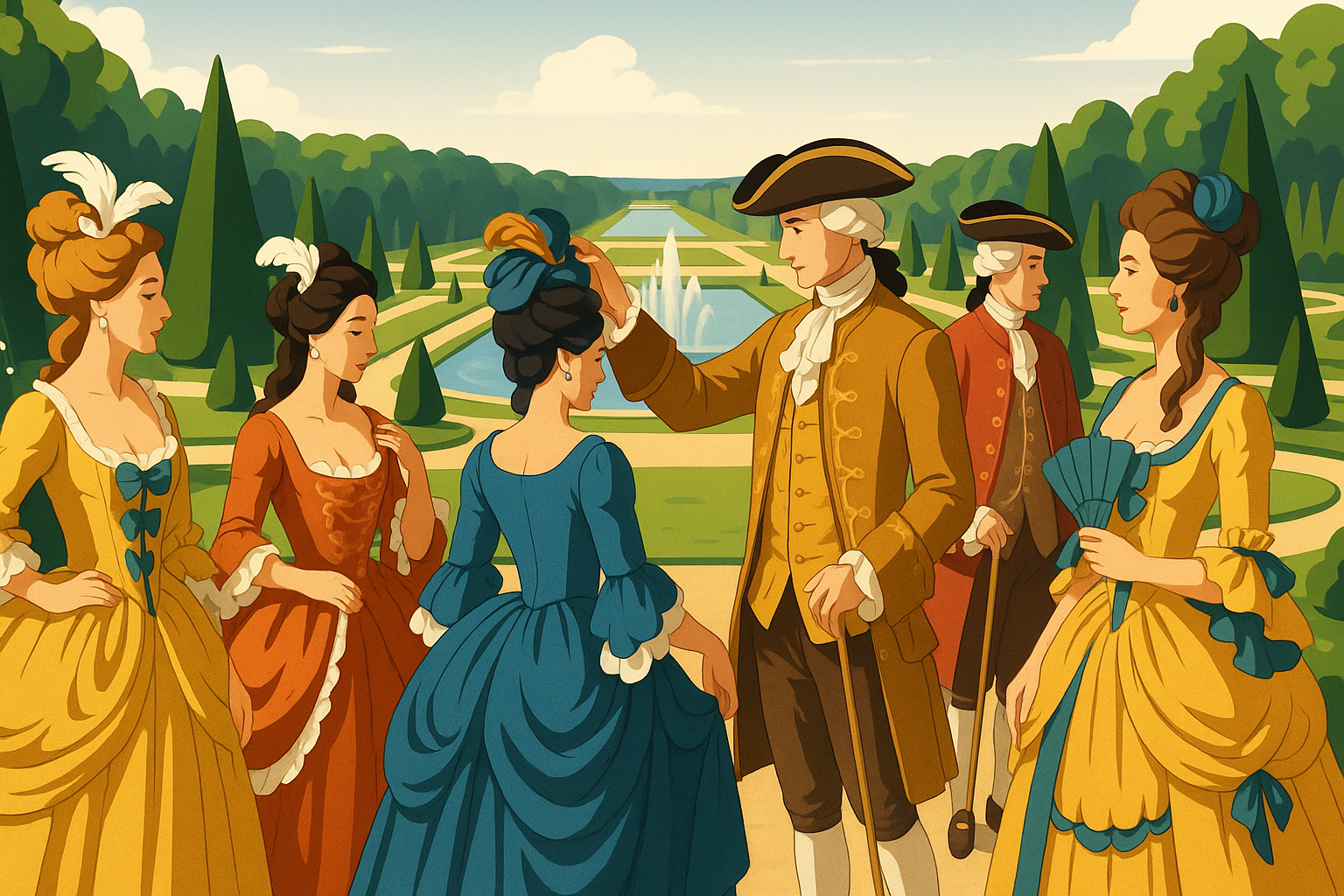 découvrez l'enchantement de versailles à travers un voyage hors du temps. passionnés d'histoire et de costumes, ils ont conquis leur place au prestigieux bal du siècle, alliant élégance et authenticité.